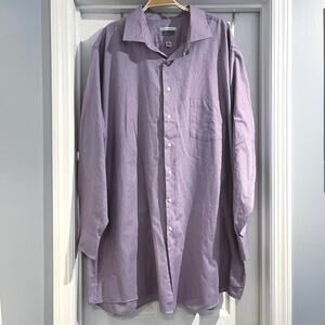 Van Heusen Men's Purple Button Down Shirt
